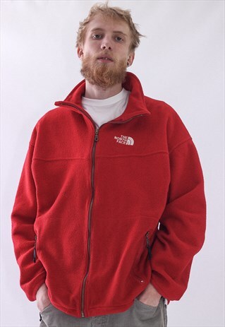 VINTAGE MENS THE NORTH FACE FLEECE FULL ZIP JACKET