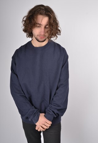 VINTAGE CHAMPION SWEATSHIRT IN NAVY BLUE