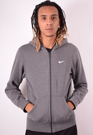 NIKE MENS VINTAGE HOODIE SWEATER SMALL GREY 90S