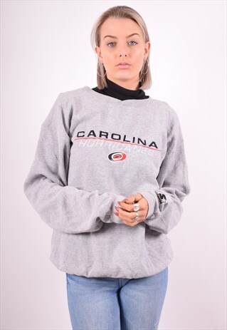 STARTER WOMENS VINTAGE SWEATSHIRT JUMPER MEDIUM GREY 90'S