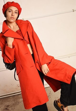 60'S RETRO MOD MINIMALIST PARIS CHIC MIDSEASON COAT MAC