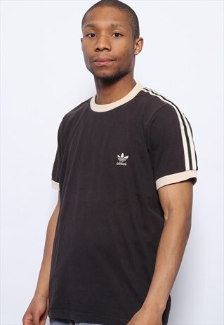 VINTAGE ADIDAS LOGO T-SHIRT BLACK