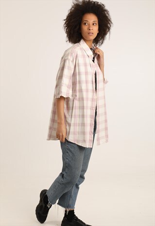 VINTAGE RALPH LAUREN SHORT SLEEVED BOYFRIEND SHIRT