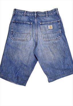 Men's Carhartt Denim Shorts In Blue Size W32