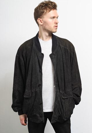 VINTAGE SUEDE BOMBER JACKET