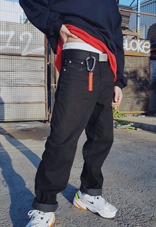 BAGGY OVERSIZED JEANS BLACK