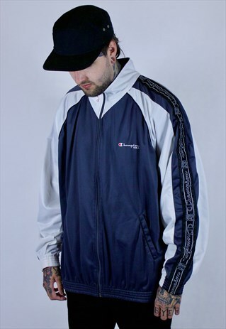 90'S CHAMPION TAPED LOGO SWEATSHIRT