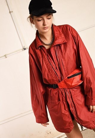 90'S RETRO OVERSIZED FESTIVAL GARM RAIN JACKET PARKA