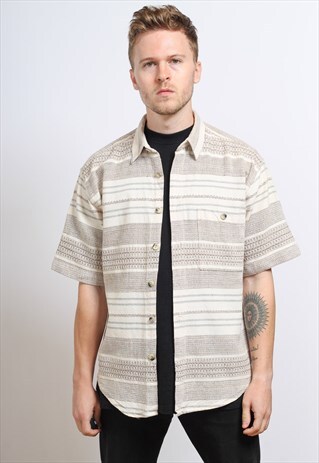 VINTAGE AZTEC INCA SHIRT 90S