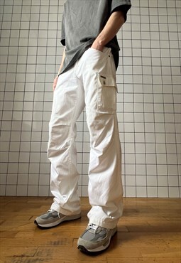 Vintage DOLCE GABBANA Cargo Pants Military Trousers White