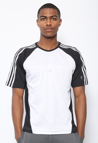 VINTAGE ADIDAS LOGO SPORTS T-SHIRT WHITE
