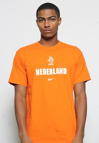 VINTAGE NIKE HOLLAND T-SHIRT ORANGE