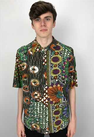 90S VINTAGE PATTERNED FESTIVAL SHIRT