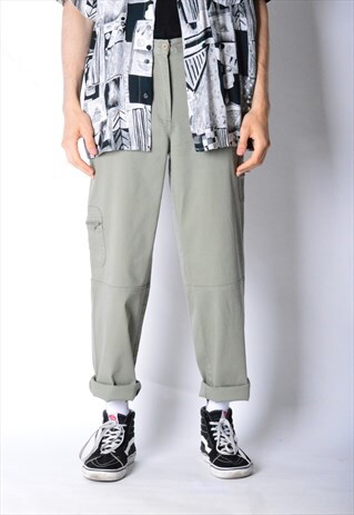 VINTAGE 90S UNISEX KHAKI CARGO PANTS