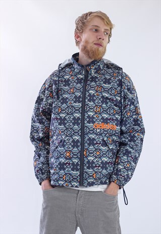 RARE VINTAGE MENS ADIDAS WATERPROOF WINDBREAKER JACKET