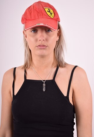 FERRARI WOMENS VINTAGE CAP ONE SIZE RED 90S