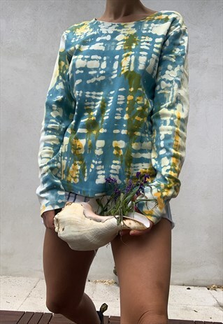 ACID MIXED DYE VINTAGE TOMMY HILFIGER BLOUSE
