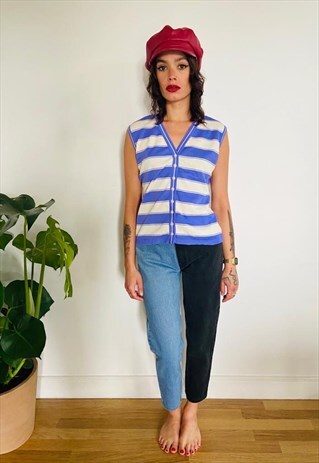 VINTAGE STRIPED CARDIGAN