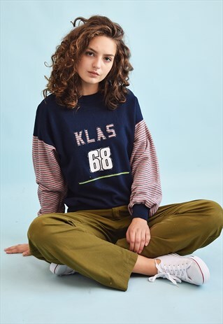 90'S RETRO ATHLEISURE SLOUCHY SWEATSHIRT JUMPER