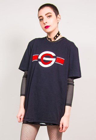 NIKE VINTAGE 90'S BLACK GEORGIA STATE CREW NECK T-SHIRT