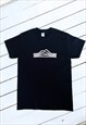 SOUNDWAVES GRAPHIC PRINT BLACK T-SHIRT