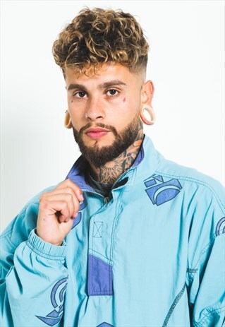 VINTAGE 90S 1/4 ZIP REEBOK JACKET / S3852