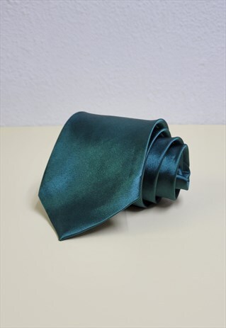 SOLID COLOR ARMY GREEN TIE FORMAL NECKTIE FOR MEN