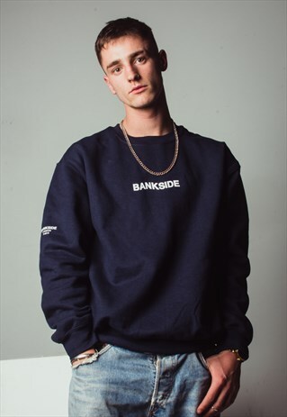 NAVY BANKSIDE SWEATSHIRT