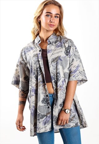 VINTAGE PATTERNED SHIRT S666