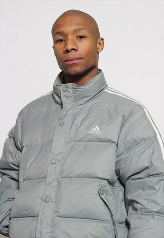 VINTAGE ADIDAS PUFFER GREY
