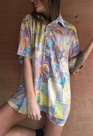 OVERSIZED RETRO 90S 80S VINTAGE UNISEX FESTIVAL SHIRT