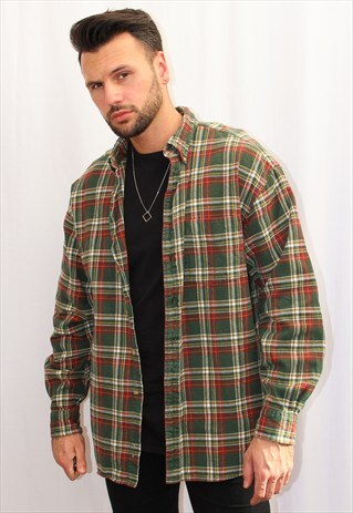 VINTAGE GAP PLAID FLANNEL SHIRT