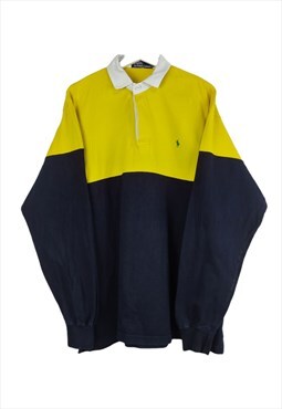 Vintage Ralph Lauren Poloshirt long sleeves in Yellow M