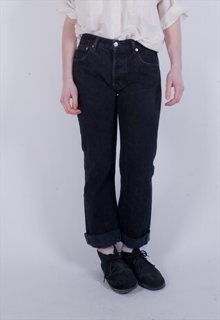 VINTAGE LEVIS 501 BLACK DENIM JEANS