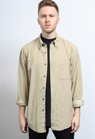 VINTAGE CORDUROY SHIRT BEIGE