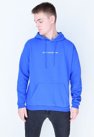 BLUE DON'T BOTHER ME (WHITE) HOODIE