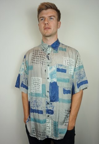 PURE SILK PATTERNED SHIRT