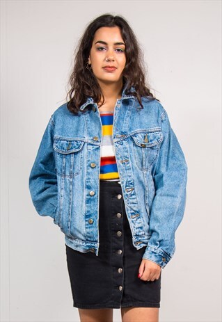 VINTAGE 90'S LEE BLUE OVERSIZE DENIM JACKET