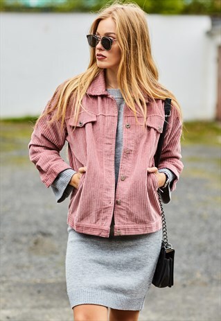 DUSKY PINK CORDUROY JACKET