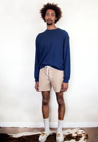60S SURF INSPIRED LACE UP RIPSTOP KHAKI SHORTS 32