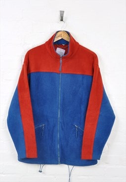 Vintage Fleece Red/Blue Large CV11908