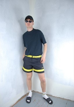 Vintage y2k board ocean festival swimwear shorts in black