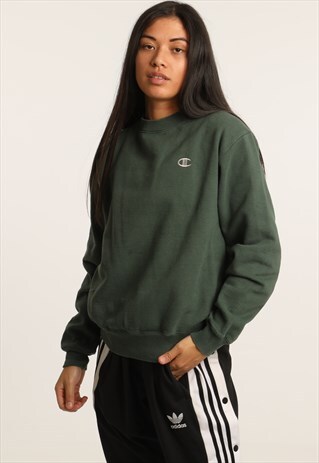 VINTAGE CHAMPION EMBROIDERED LOGO SWEATSHIRT