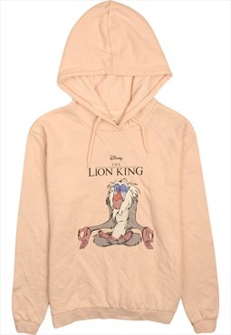 Vintage 90's Disney Hoodie The Lion King Pullover Pink Small