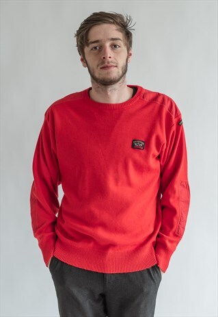 VINTAGE 80S RED FUNKY JUMPER