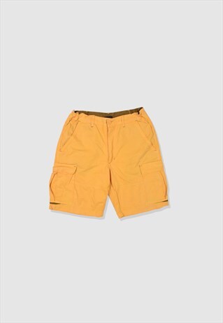 VINTAGE 90S CHAMPION HEAVYWEIGHT CARGO SHORTS IN YELLOW