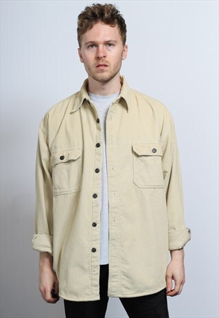 VINTAGE CORDUROY SHIRT BEIGE