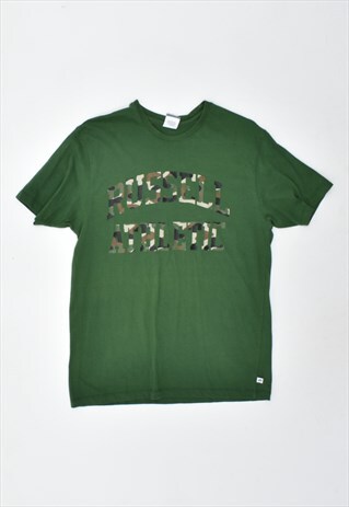 VINTAGE 90'S RUSSELL ATHLETIC T-SHIRT TOP GREEN