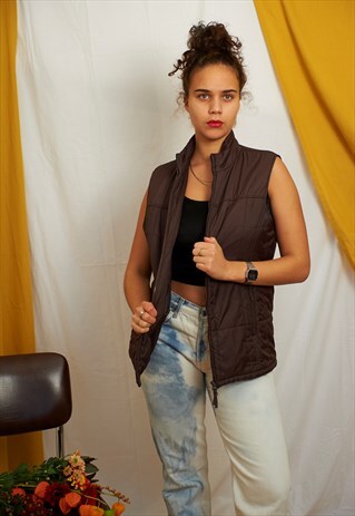 VINTAGE 00S Y2K LIGHT PUFFER GILET