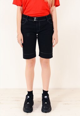 Vintage levi's 515 bermuda denim shorts black w32 BV146